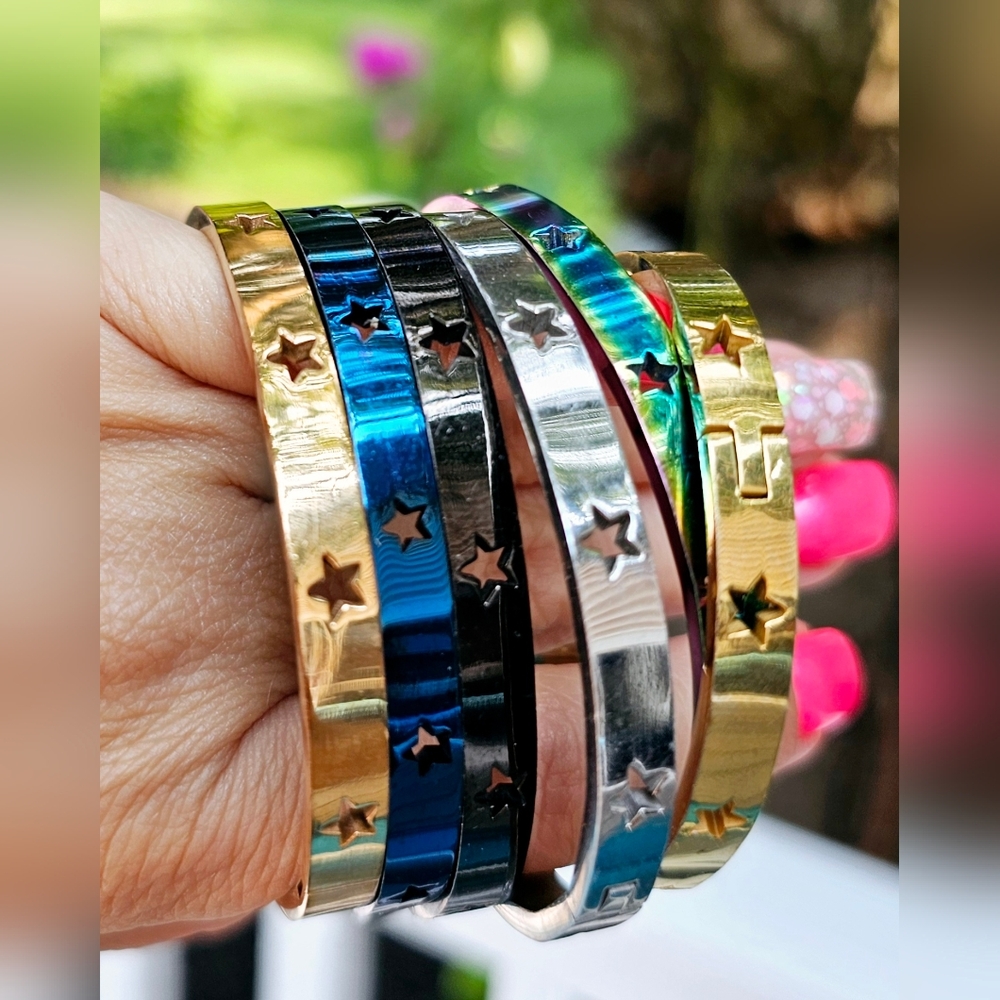 Star Bangle Bracelet Set (6)